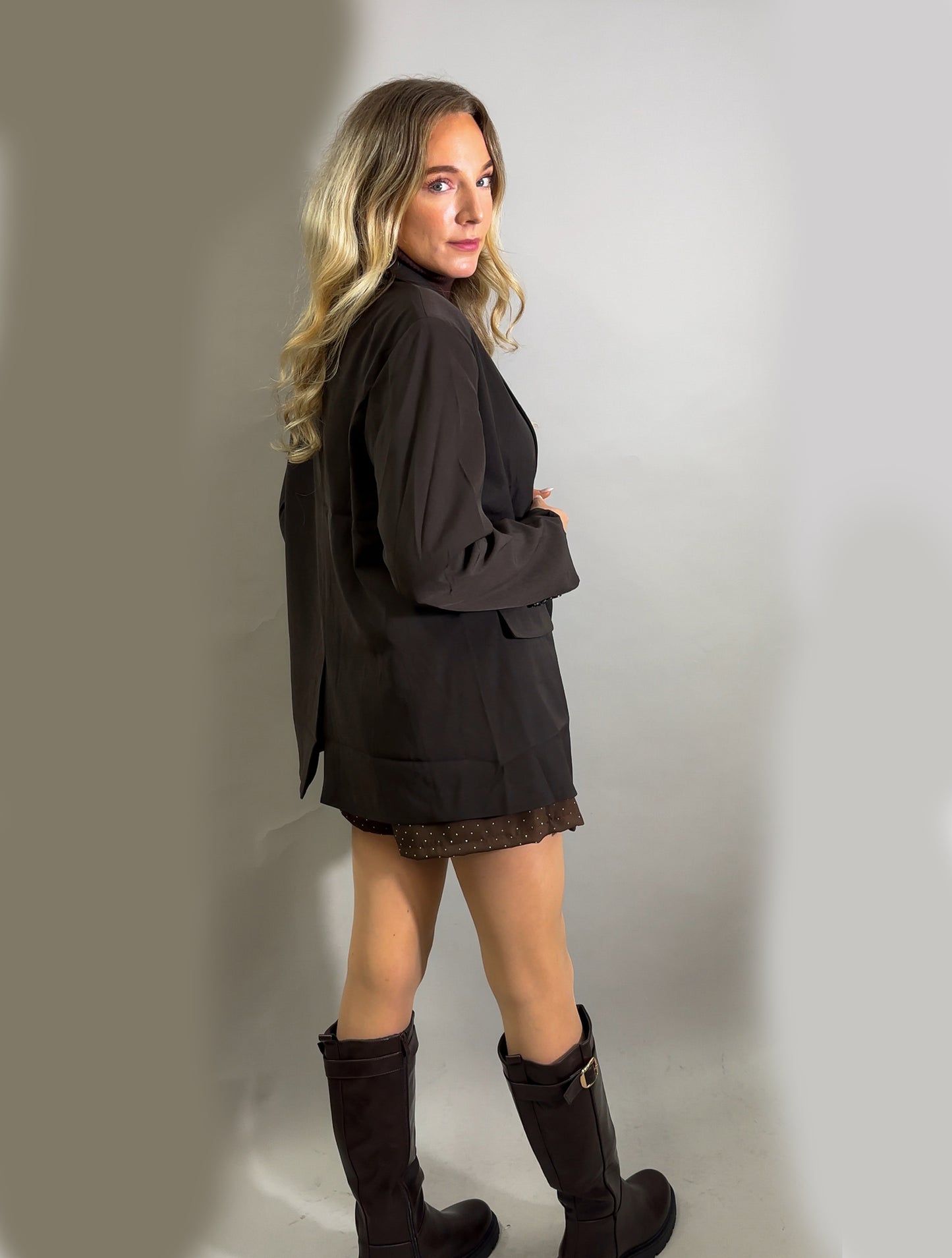 Oversize Blazer - Braun