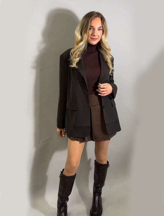 Oversize Blazer - Braun