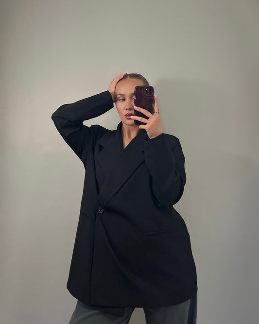 Oversize Blazer - schwarz
