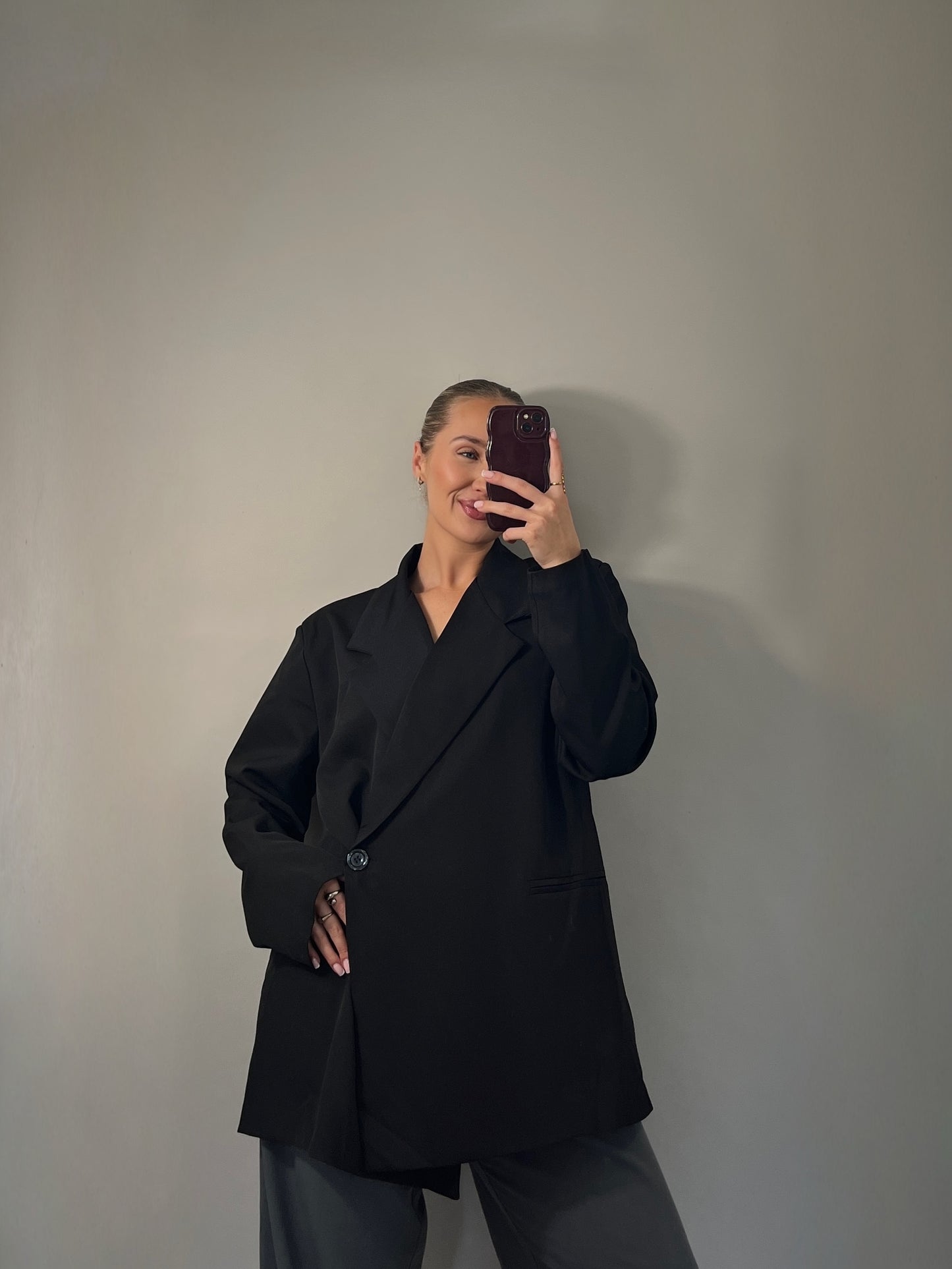 Oversize Blazer - schwarz