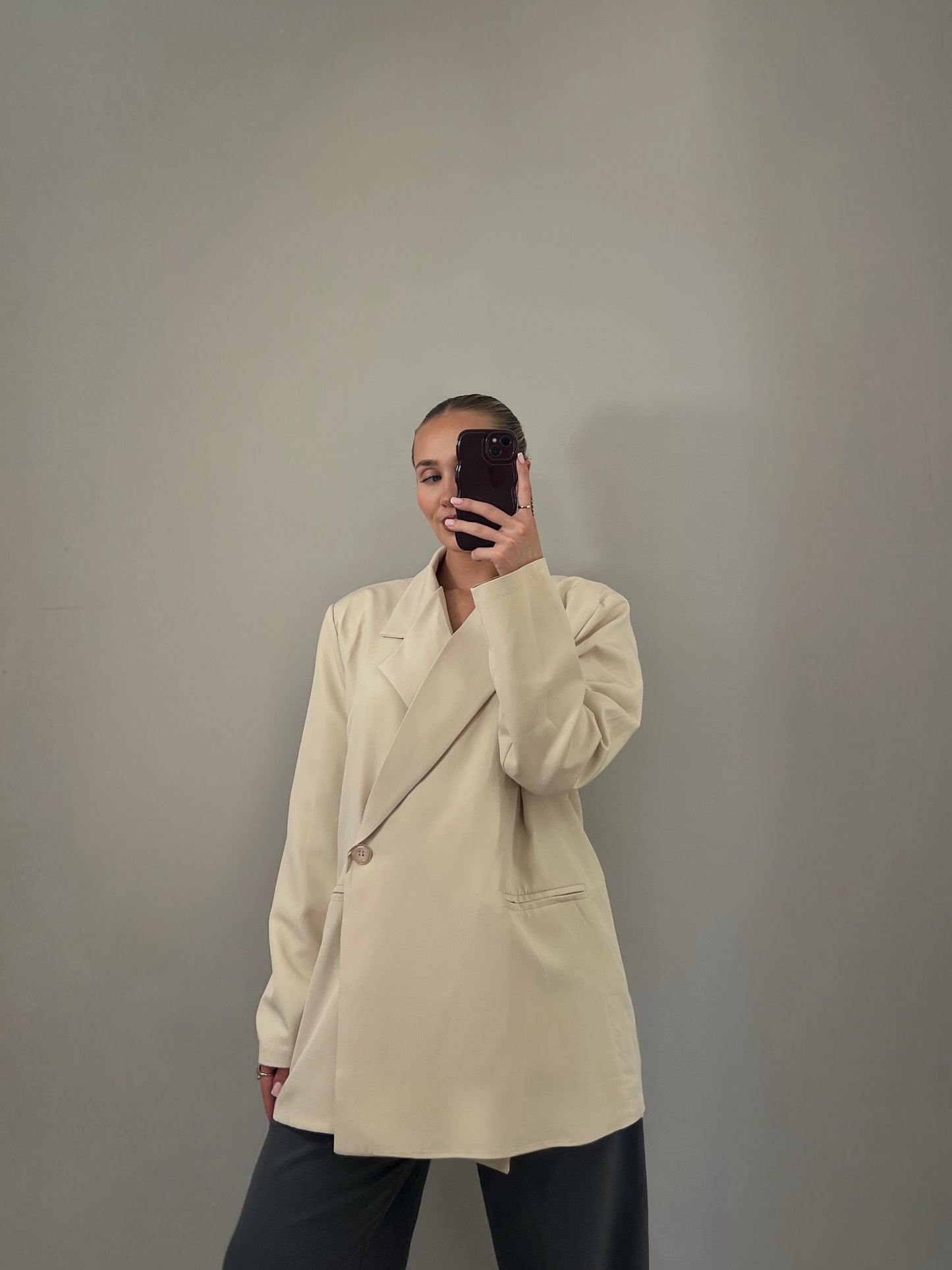 Oversize Blazer - Beige