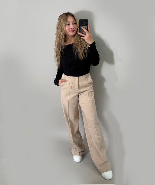 Lässige Stoffhose Lara, in beige