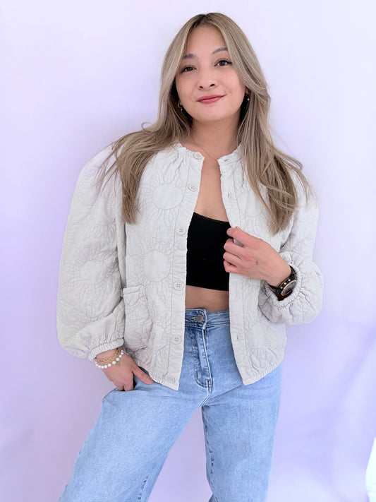 Bomberjacke - Beige