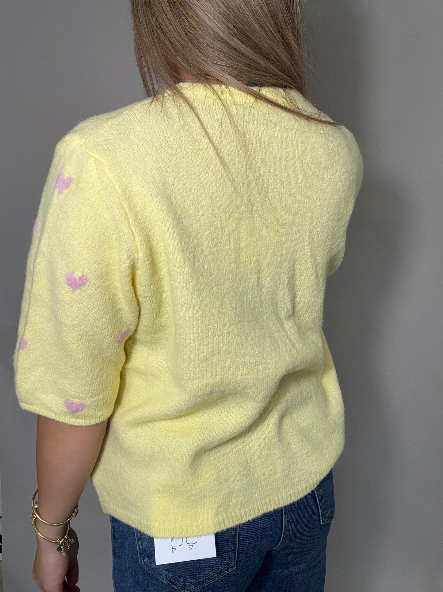Cardigan Kurzarm mit Herzen