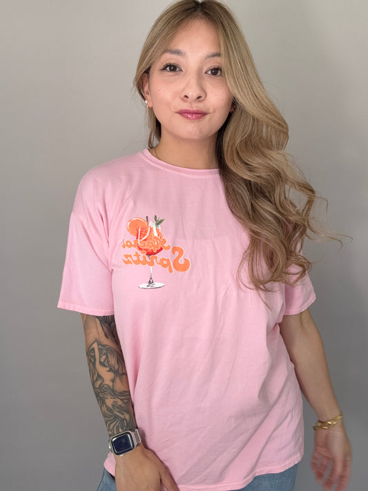 Oversized T-Shirt Aperol Spritz Pink