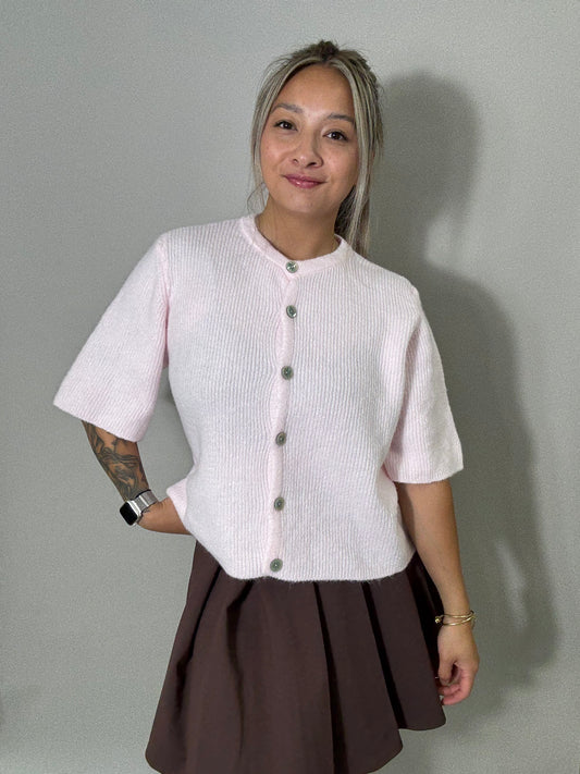 Cardigan - Rosa Kurzarm