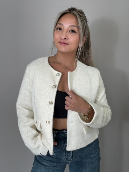 Kurz Blazer - Hell Beige