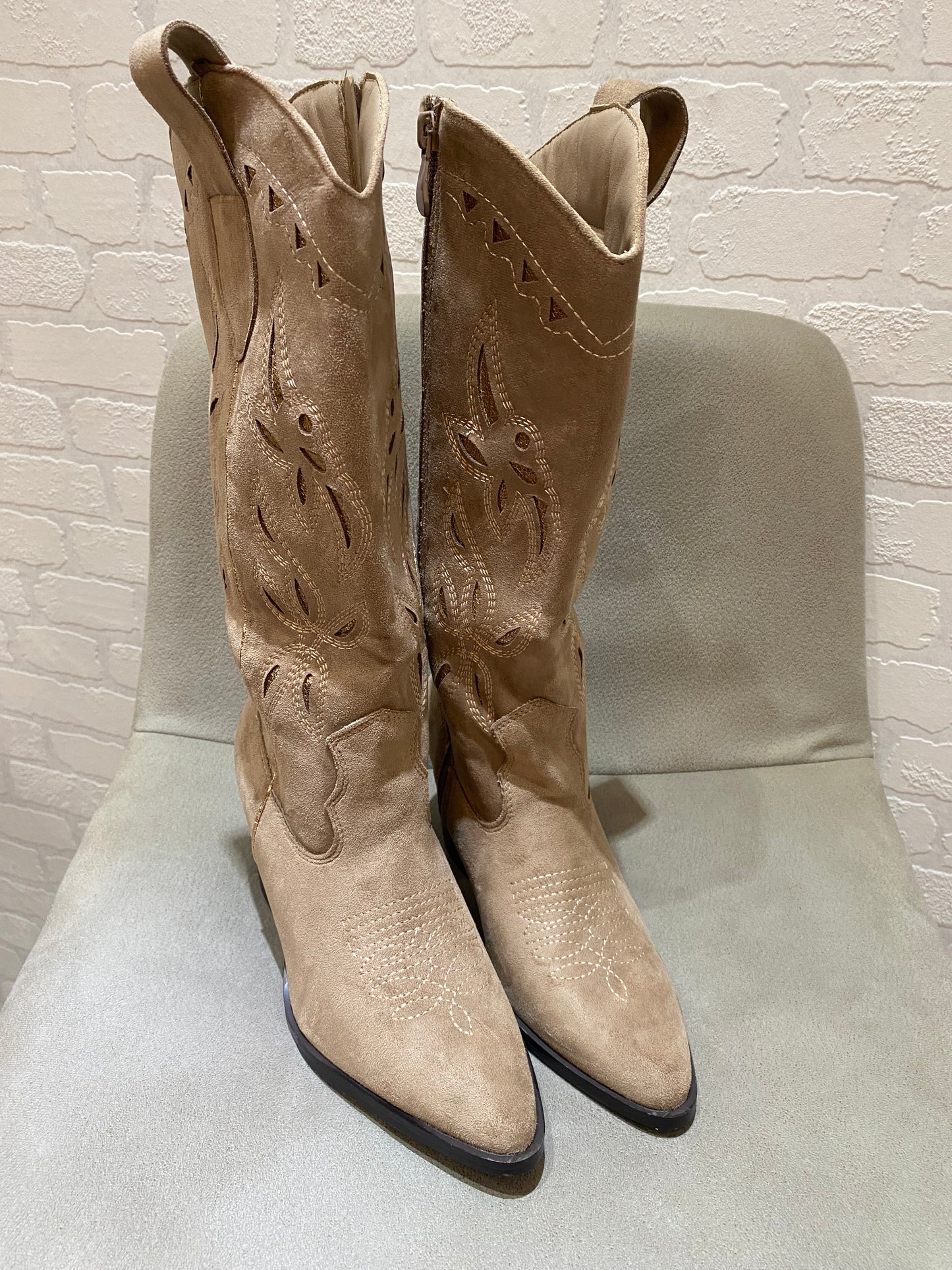 Western Stiefel - Beige