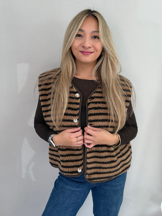 Teddy Weste - Gestreift