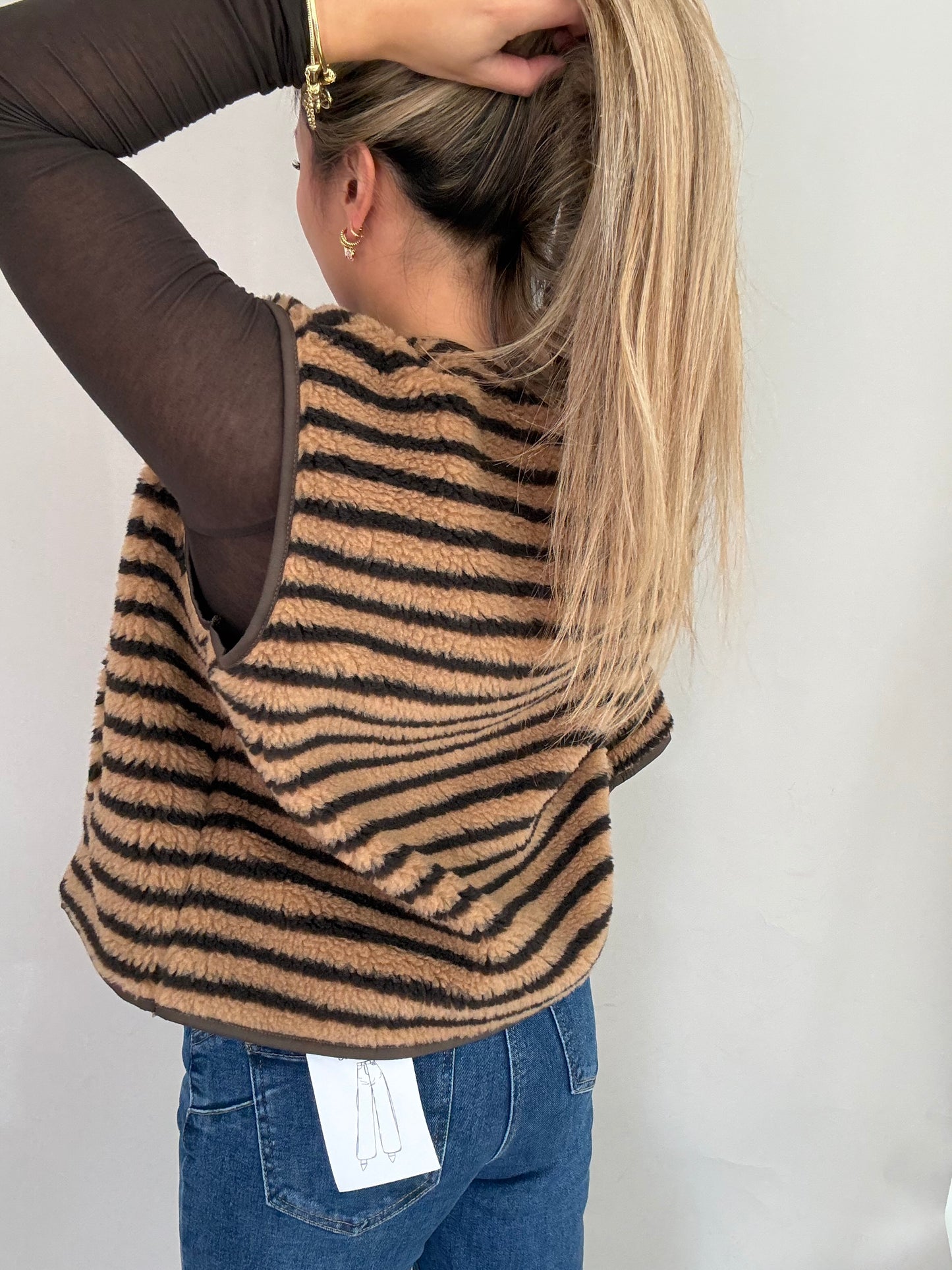 Teddy Weste - Gestreift