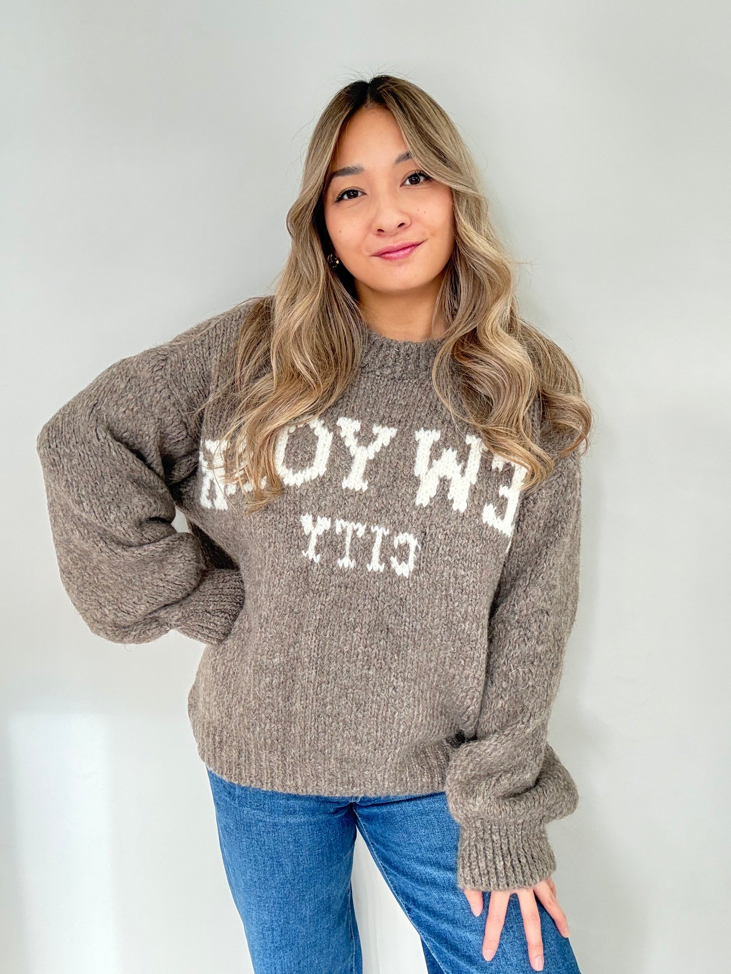 Pulli New York - Hellbraun