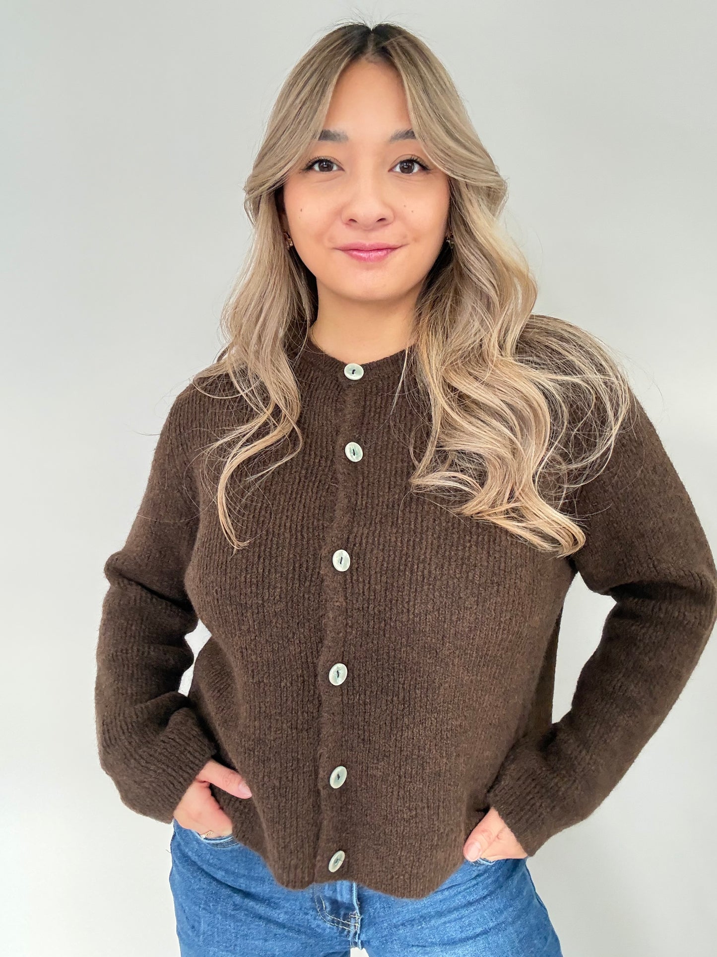 Cardigan - Schokobraun