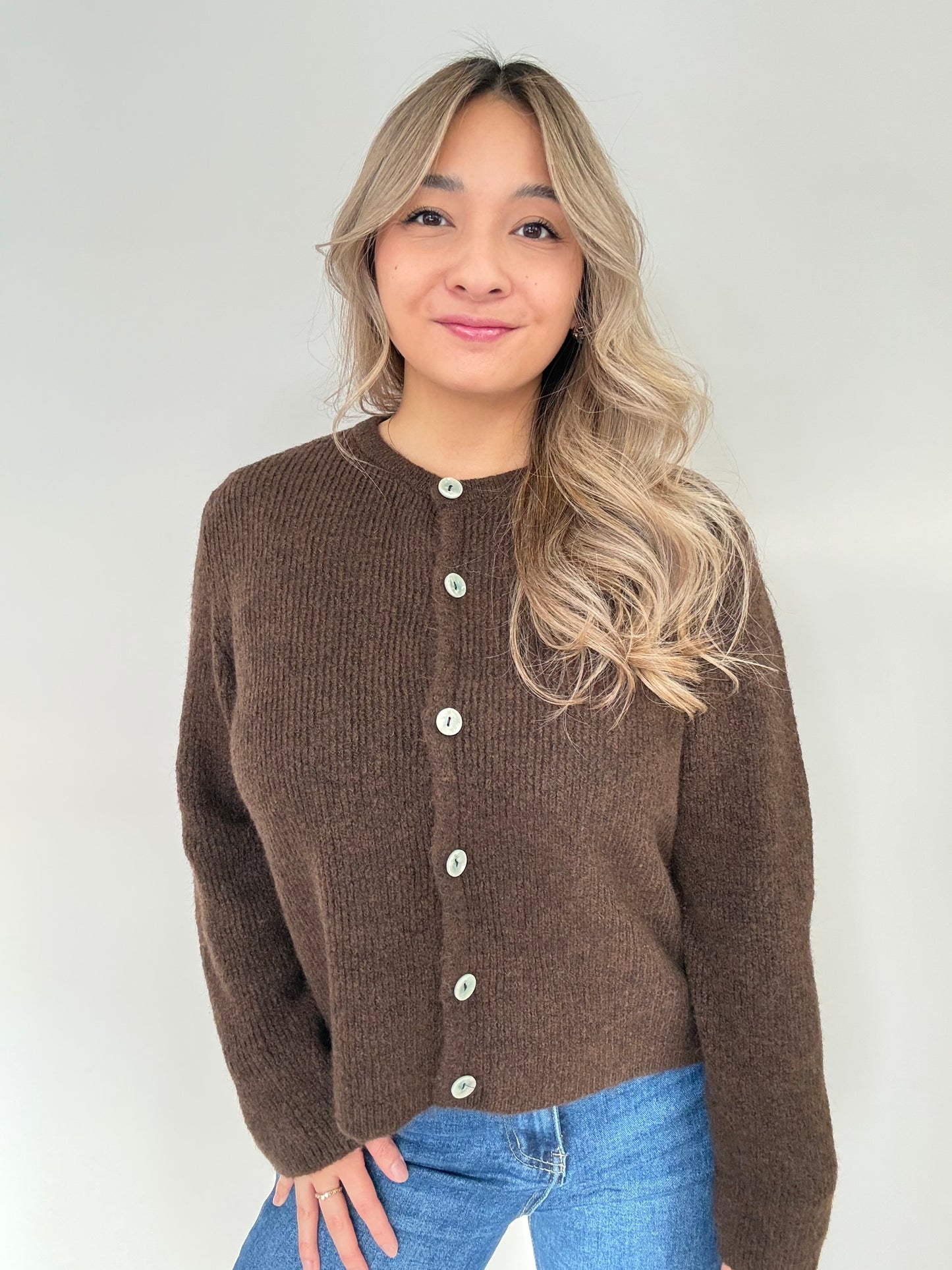 Cardigan - Schokobraun