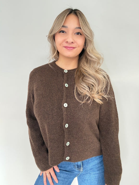 Cardigan - Schokobraun