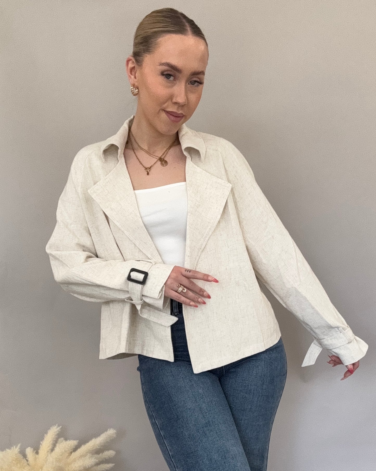 Oversized Jacke URBAN in beige