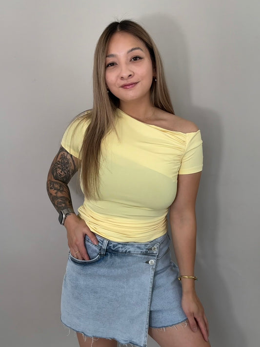 T-Shirt - Asymmetrie Yellow