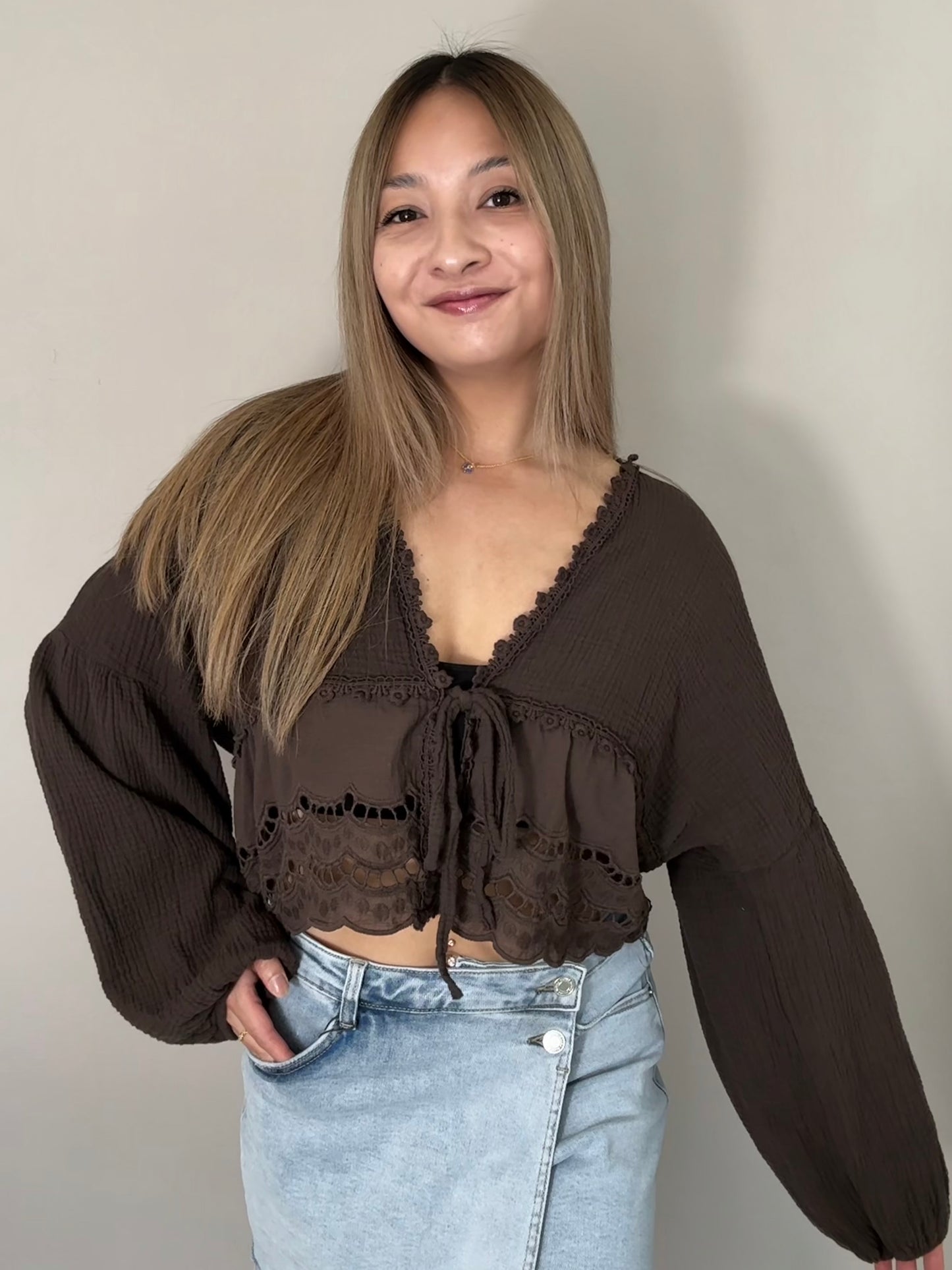 Musselin - Bluse Dalida