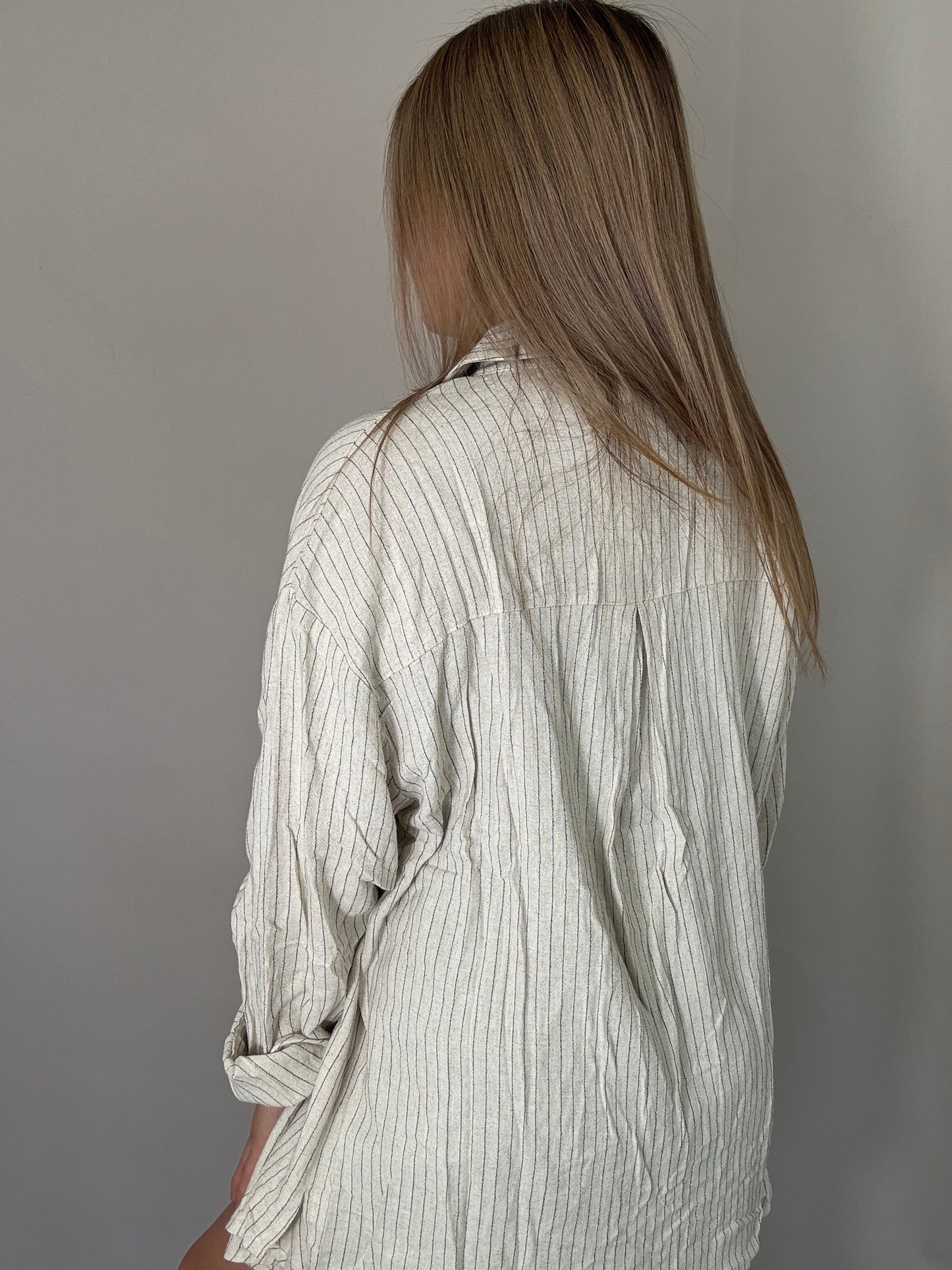 Oversize - Bluse aus Leinen