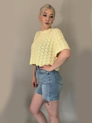 Jeans Shorts - Blau