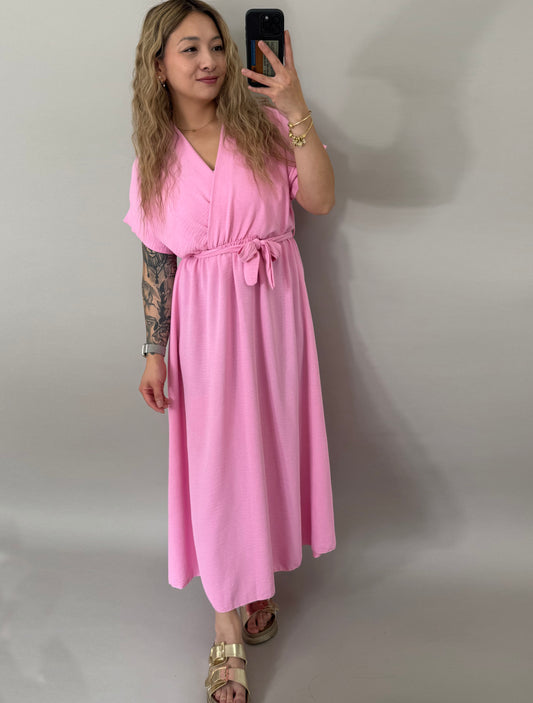 Midi Kleid Mara - Pink