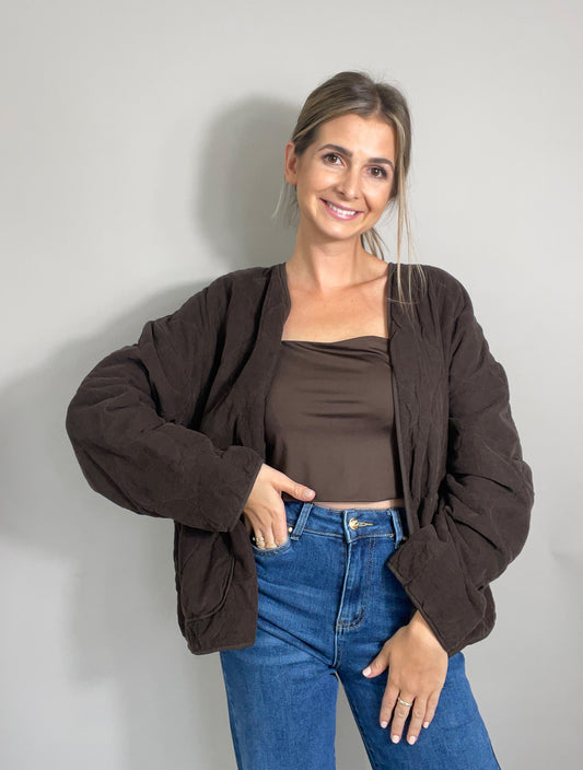 Steppjacke -Braun
